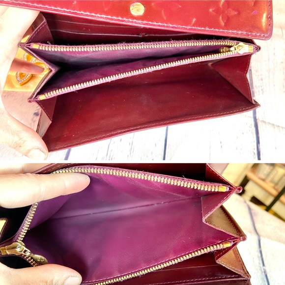Louis Vuitton Bordeaux color vernis Sarah wallet crossbody - Picture 8 of 16